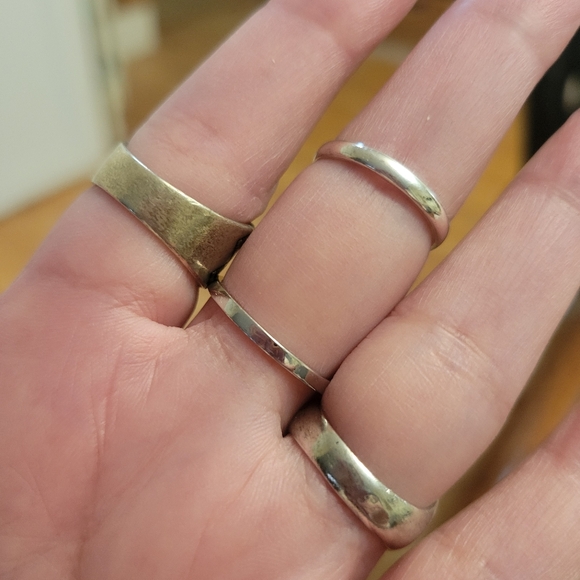 13 925 Sterling And 1 Silver Plated Ring Bundle Lot - Picture 13 of 16